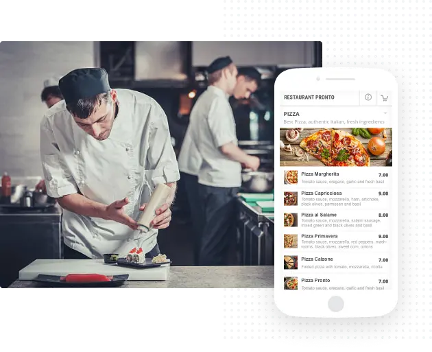 Claim your free online ordering system for business. Use the GloriaFood restaurant ordering system software to boost your sales.