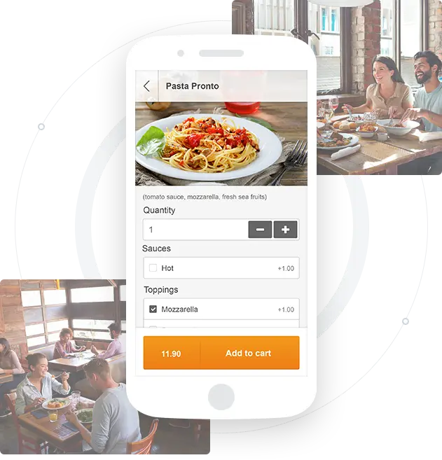 une alternative gratuite et meilleure à Zen Chef: notre système gratuit de réservation de tables pour les restaurants qui permet de précommander facilement le repas